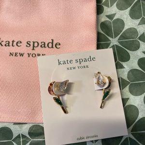 Kate Spade tulip greenhouse earrings